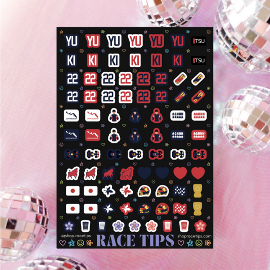 yes, chef (red bull) - yuki tsunoda nail stickers